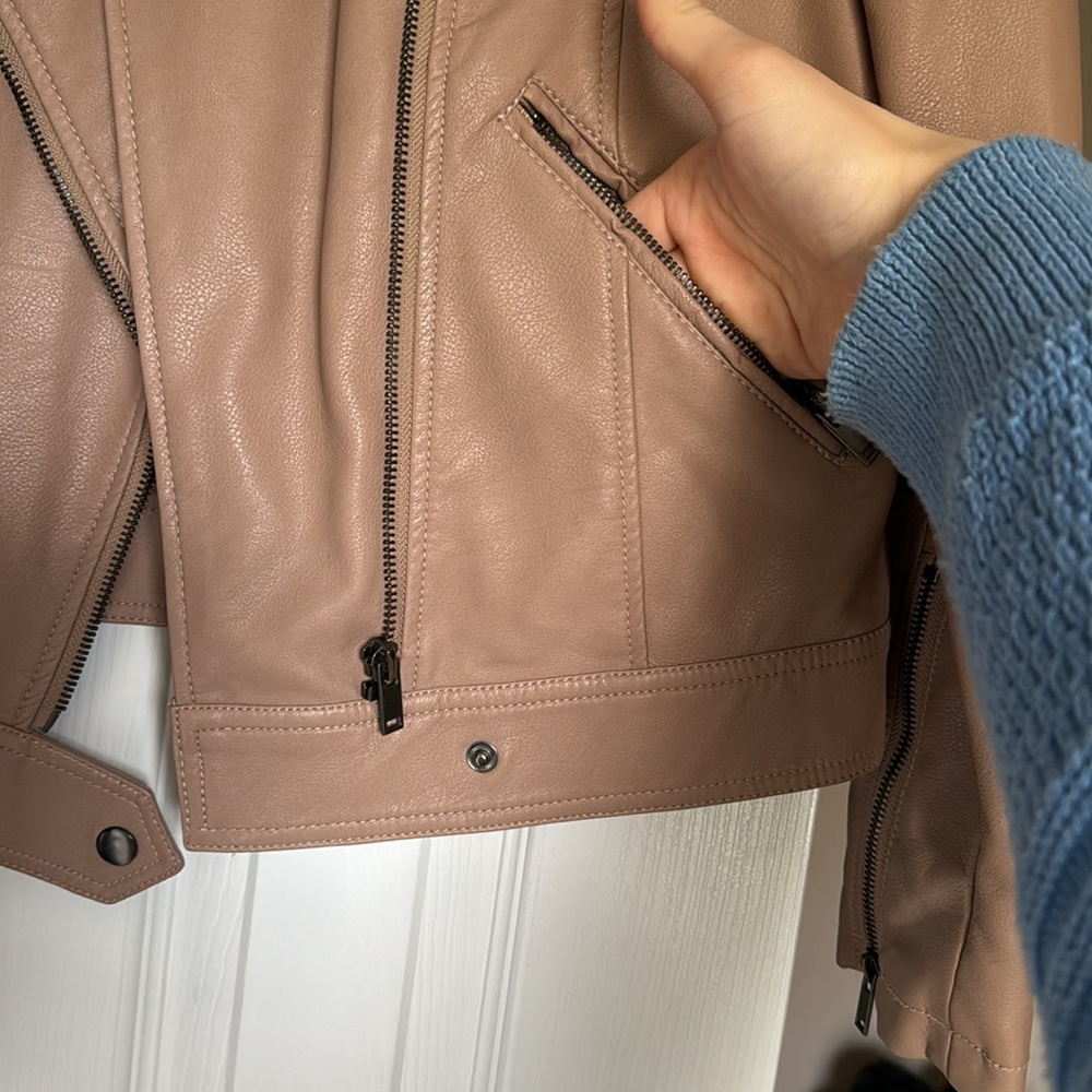 Neutral “leather” jacket - Picture 4 of 5